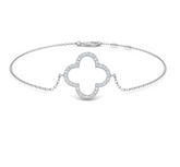 Clover Diamond Bracelet in Gold